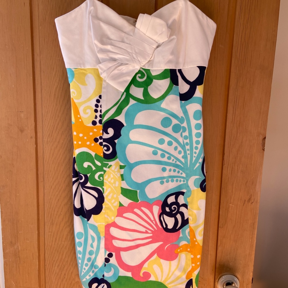 Vintage Strapless Lilly Pulitzer Dress Size 6